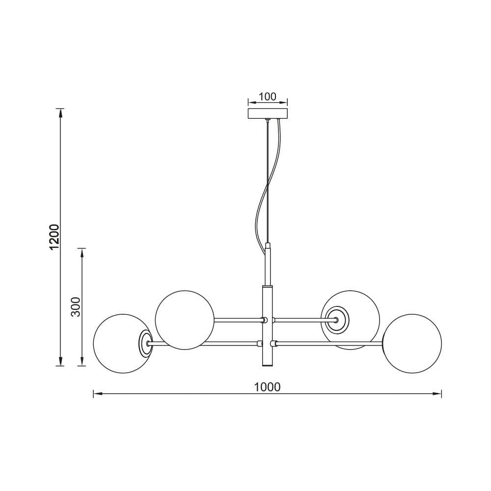 Luster zlato 4xG9 — slika 4 od 4