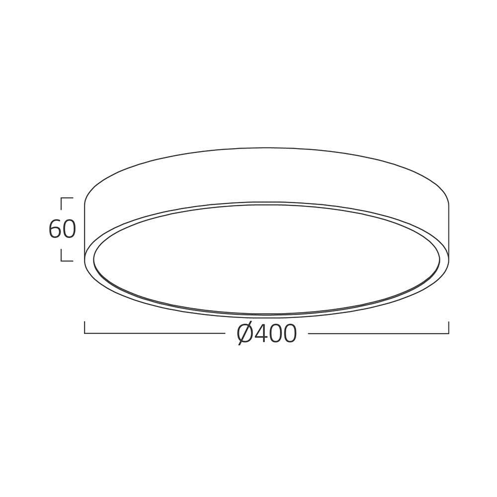 LED plafonjera 36W- zlatna — slika 4 od 4