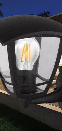 Lampa fenjer  E27-IP44 zaštita  vanjska bijeli dekorativni — slika 4 od 4