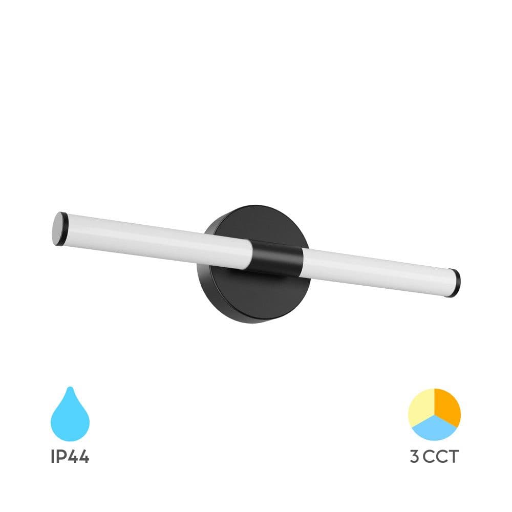 LED zidna lampa 7W/3u1- crna (za ogledalo) — slika 1 od 5