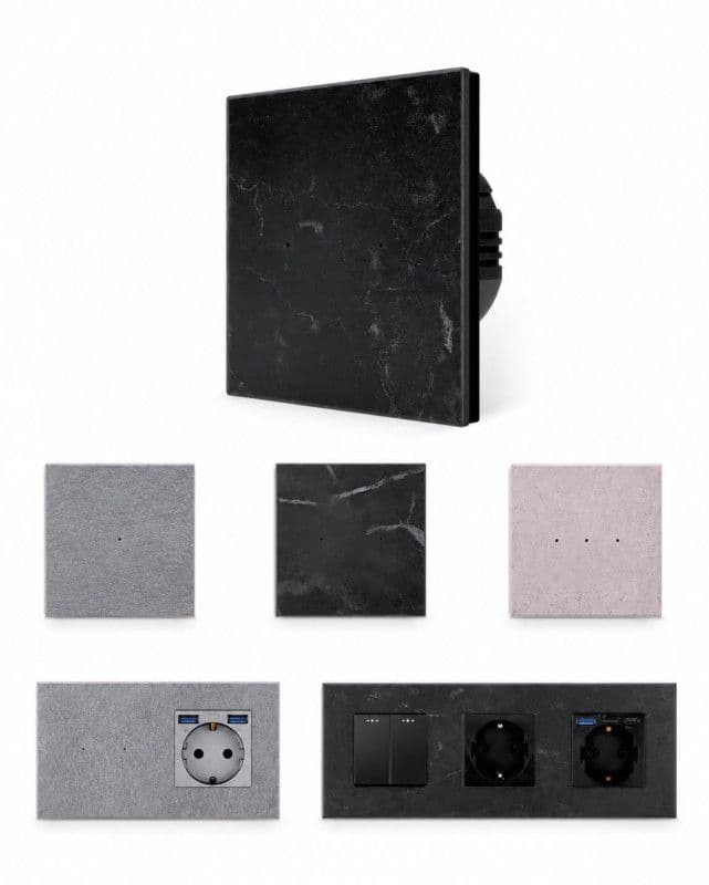 TECH WAVE touch panel jedna tipka/ imitacija kamena (komplet) — slika 2 od 3