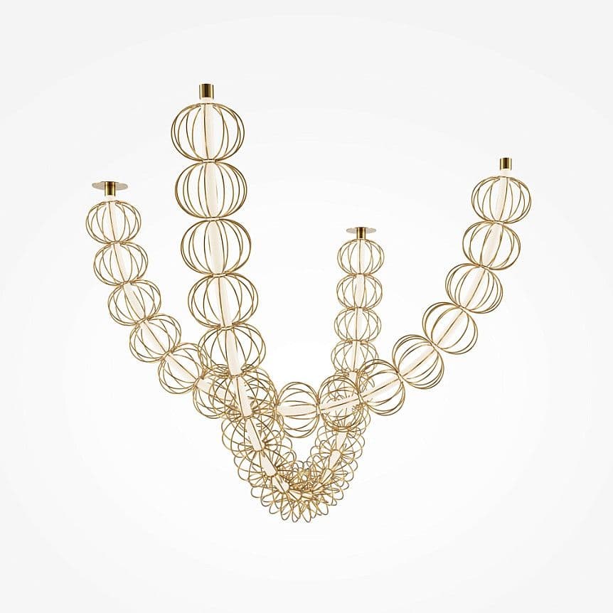 Maytoni LED luster 117W 3000K- zlatna — slika 3 od 4