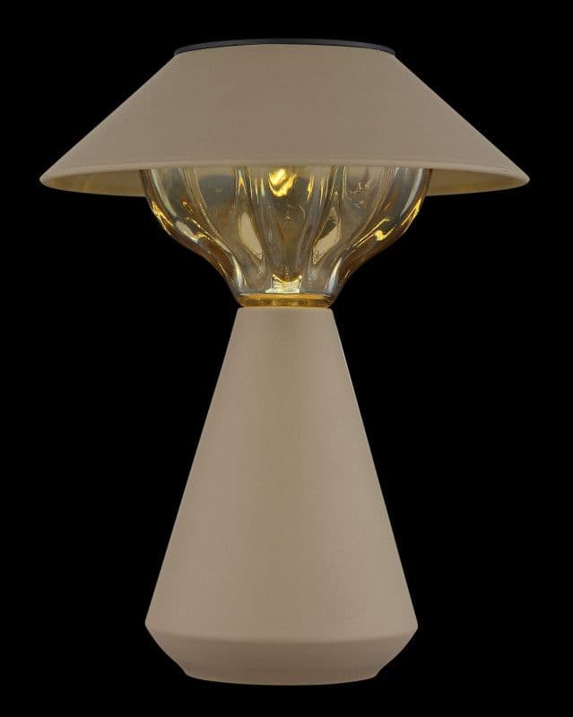 Solarna stolna lampa 10xLED- bež — slika 5 od 10
