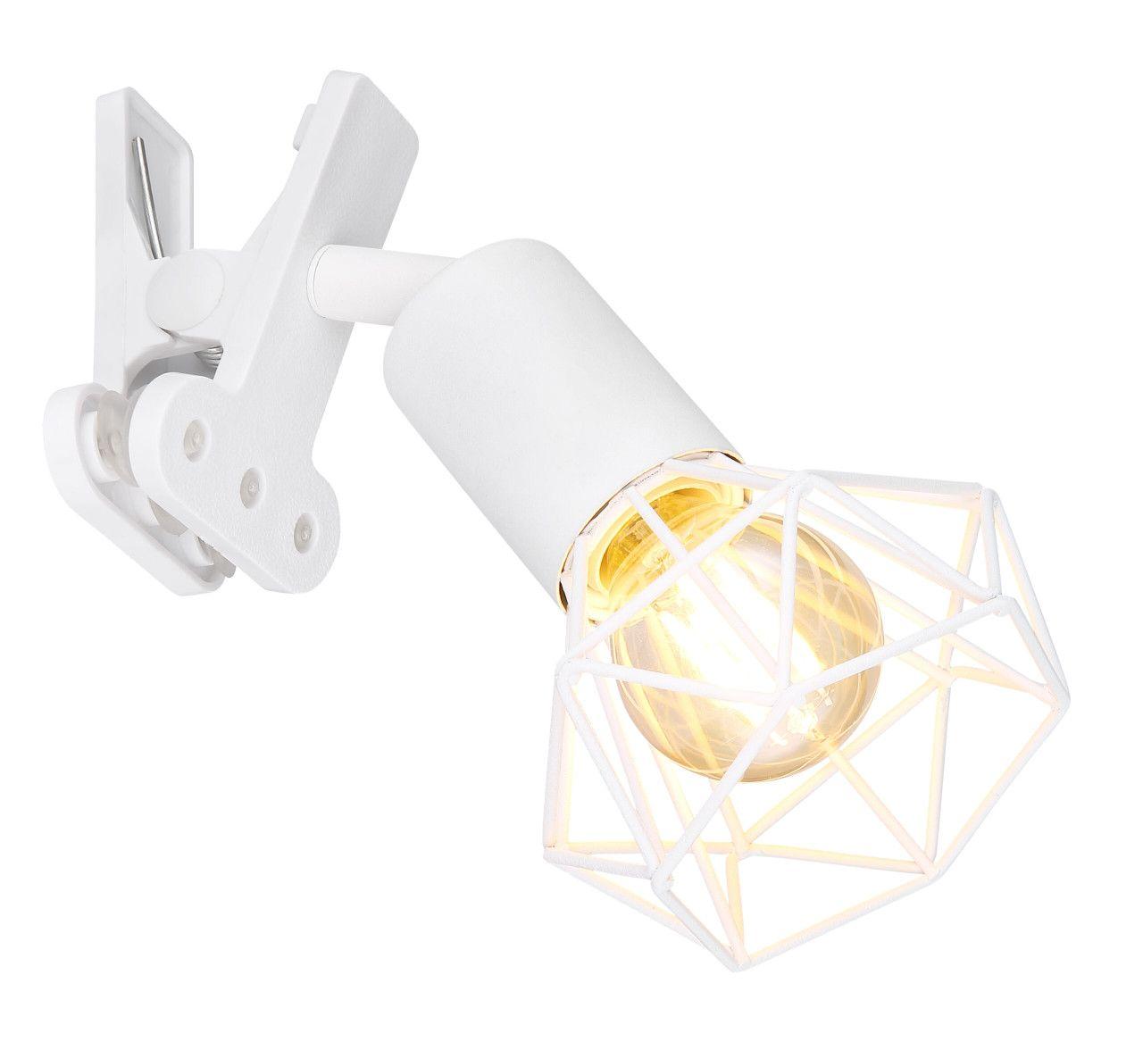 Stolna lampa na štipaljku- bijela 1xE14 — slika 1 od 5