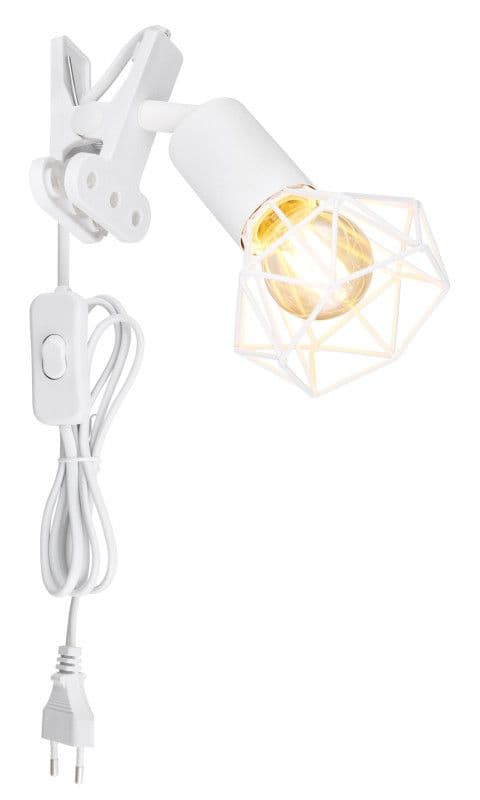 Stolna lampa na štipaljku- bijela 1xE14 — slika 3 od 5