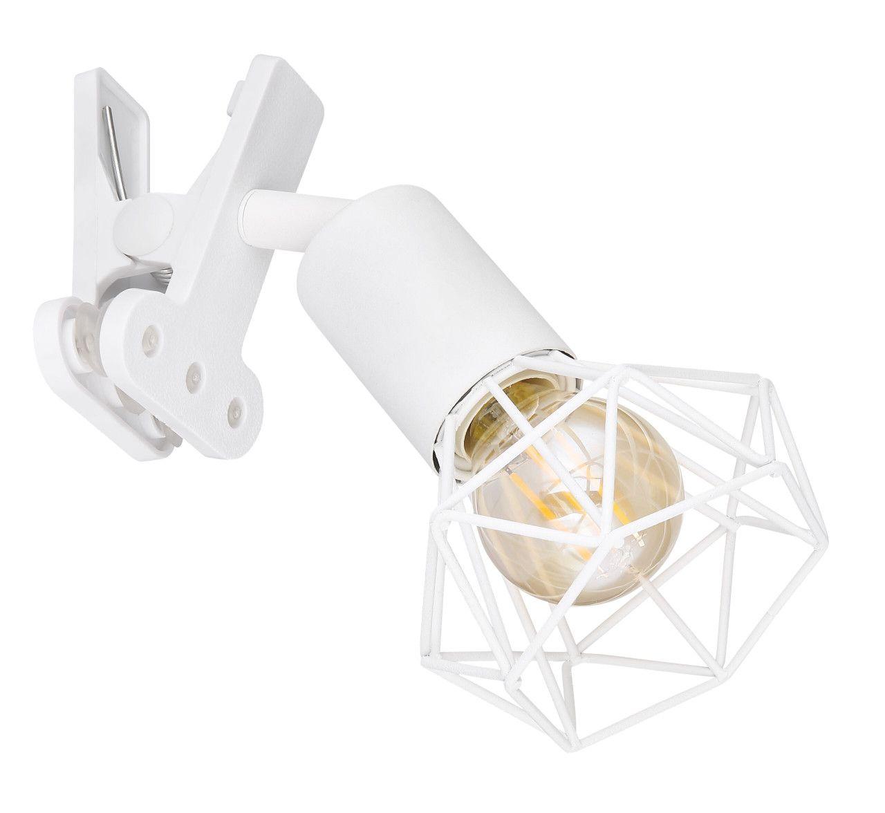 Stolna lampa na štipaljku- bijela 1xE14 — slika 2 od 5