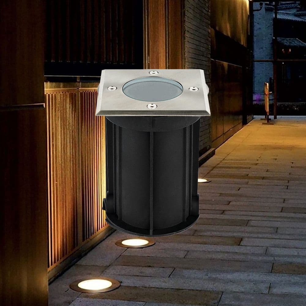 Vanjska podna kockasta ugradna lampa 1xGU10 — slika 1 od 4