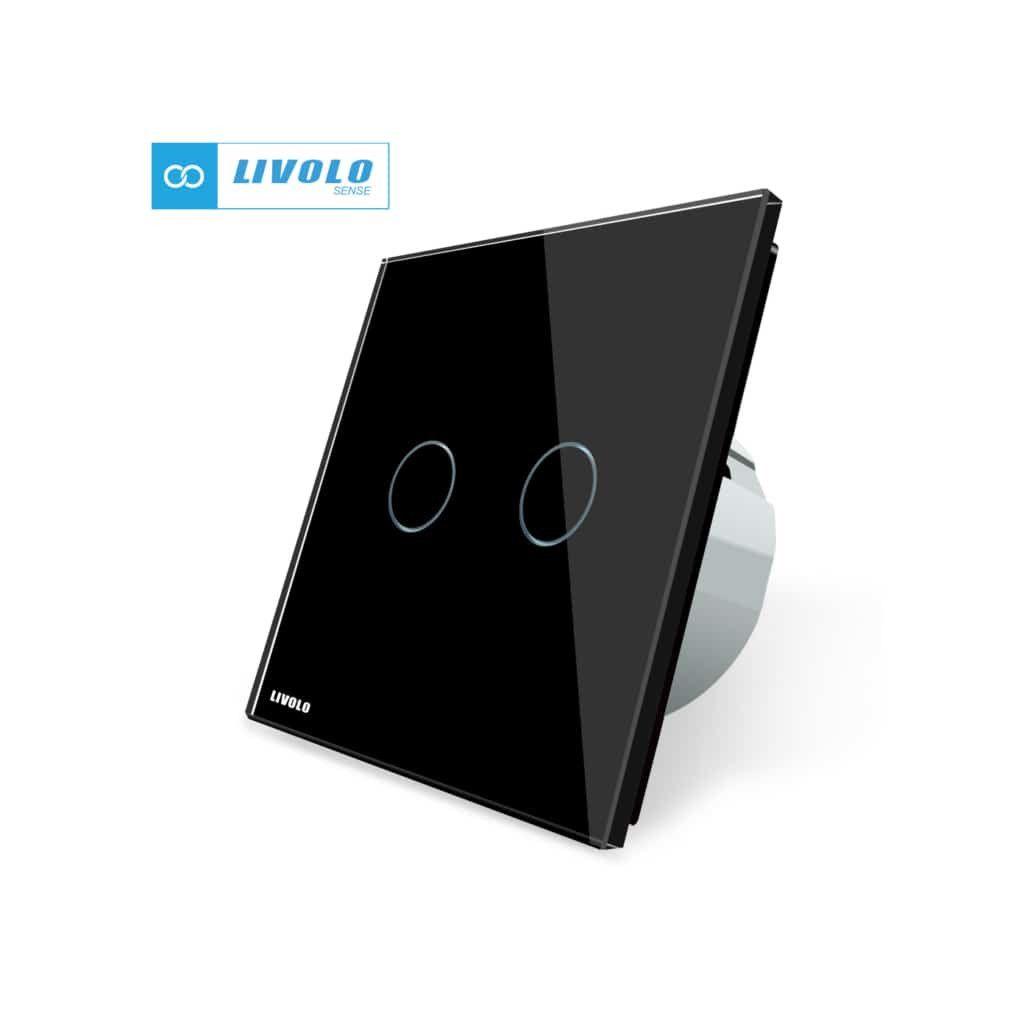 LIVOLO smart dvopolni(serijski) izmjenični prekidač- crna (k... — slika 9 od 9