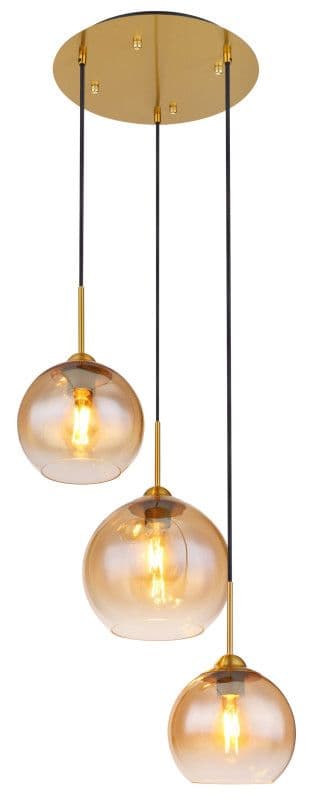 Luster 3xE27 GB- zlatna — slika 2 od 5