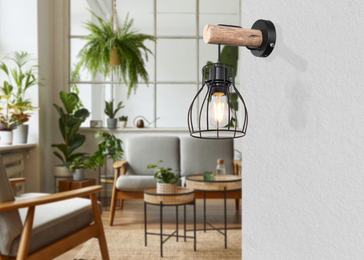 Zidna lampa drvo — slika 1 od 2