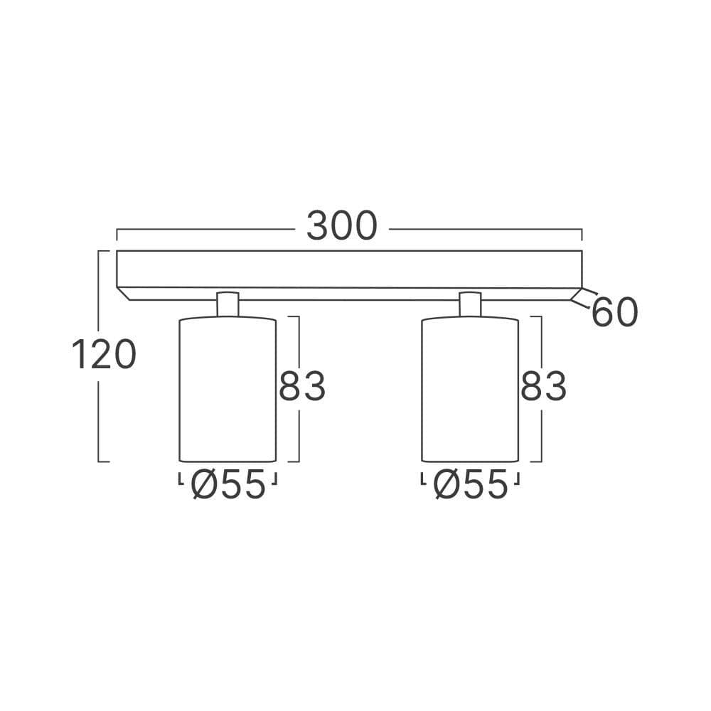Spot 2xGU10 300mm — slika 6 od 8
