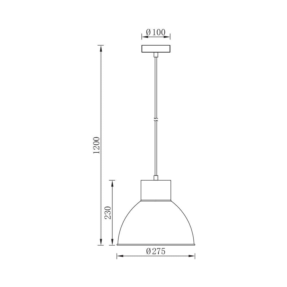Visilica crna 1xE27 — slika 3 od 3