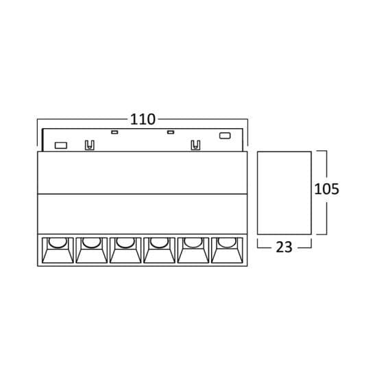 Magnetna linearna svjetiljka LED 6W — slika 2 od 13