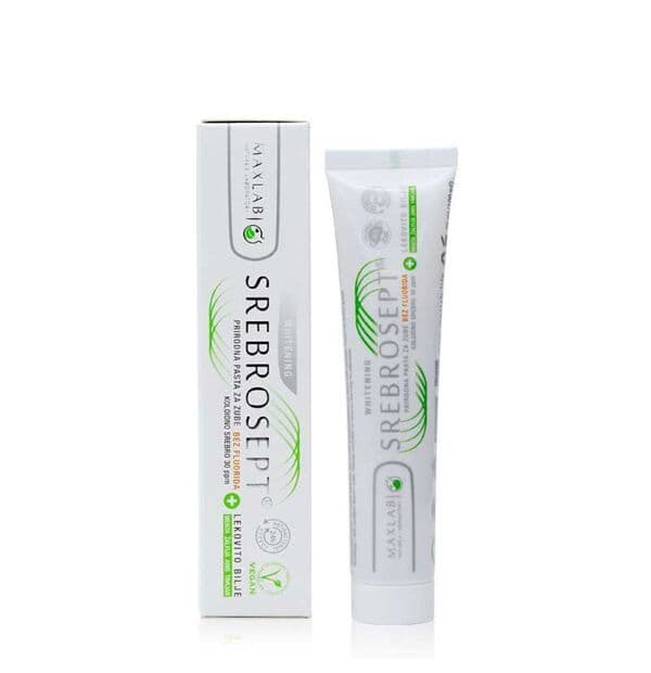PASTA ZA ZUBE PRIRODNA -SA SREBROM- Bez fluorida — slika 2 od 3