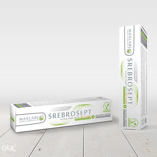 PASTA ZA ZUBE PRIRODNA -SA SREBROM- Bez fluorida — slika 3 od 3