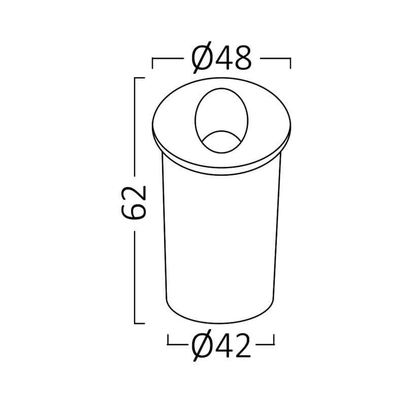 Zidna lampa okrugla 2w 3000K IP65 — slika 4 od 4