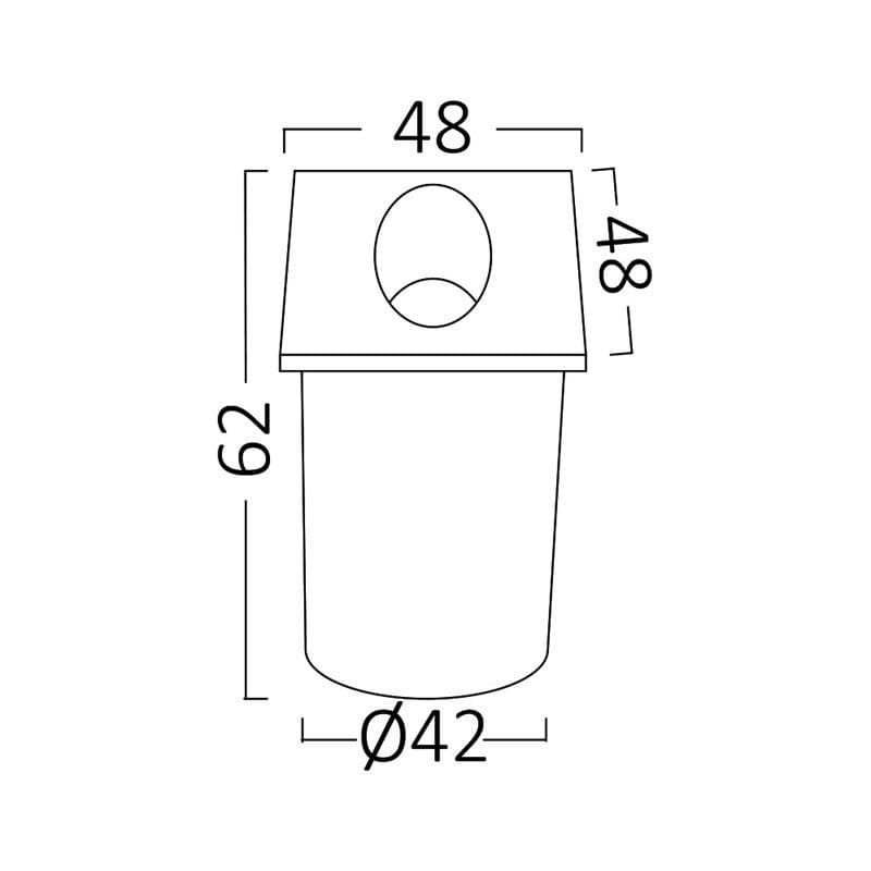Zidna lampa kvadratna 2w 3000K IP65 — slika 3 od 3