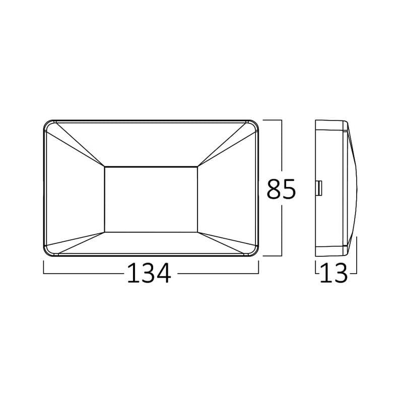 Zidna lampa IP65 3W 3000K — slika 4 od 5