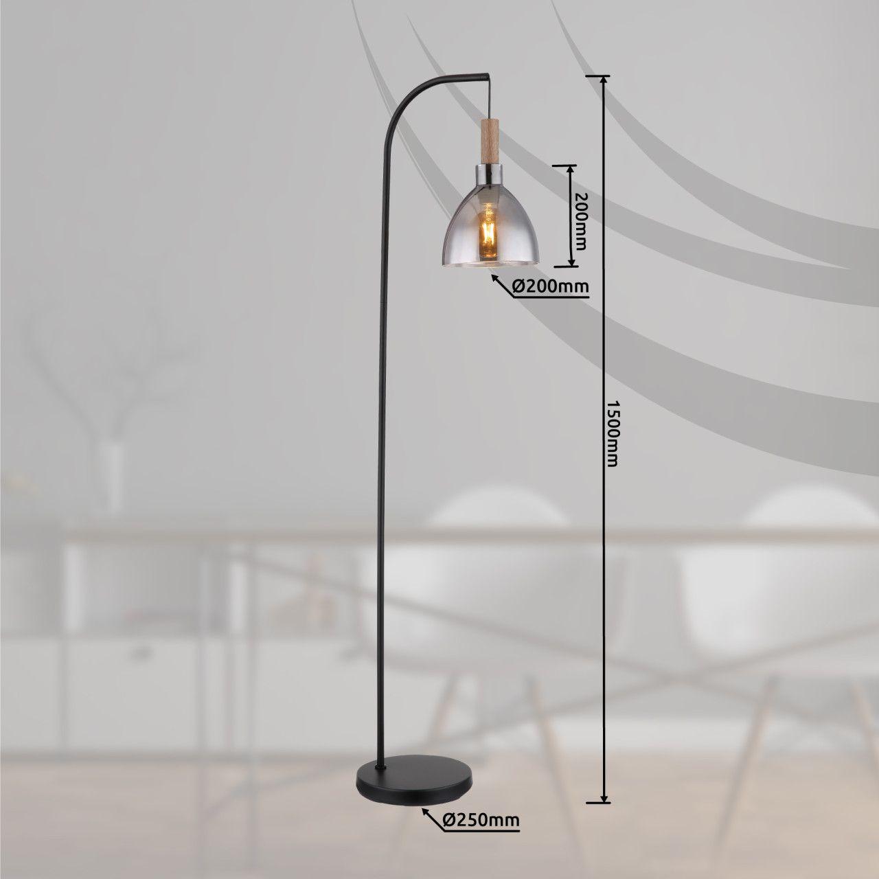 Podna lampa GB 1xE27- crna mat — slika 4 od 4