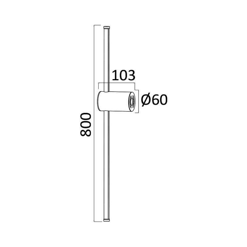 Zidna LED lampa 16W 3000K- zlatna — slika 4 od 7