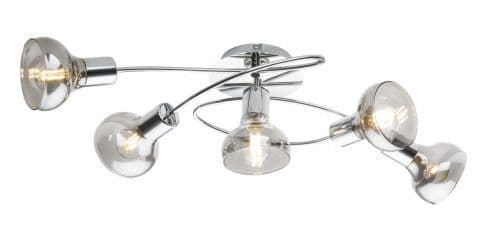 Luster srebrni 5xE14 — slika 1 od 4