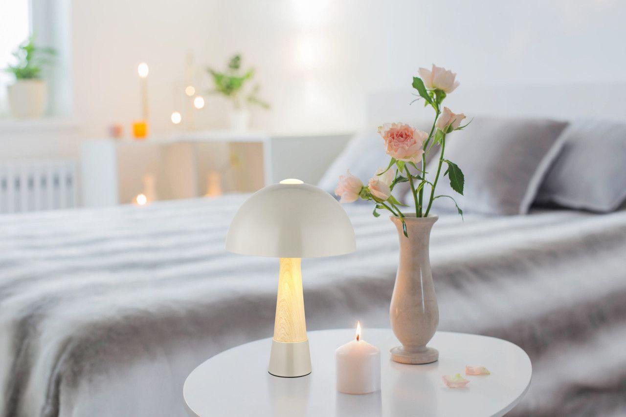 Stolna lampa gljiva 1xE27- siva mat — slika 9 od 10