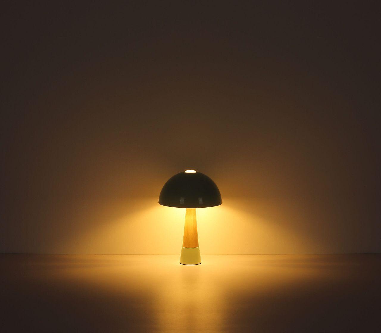 Stolna lampa gljiva 1xE27- siva mat — slika 6 od 10