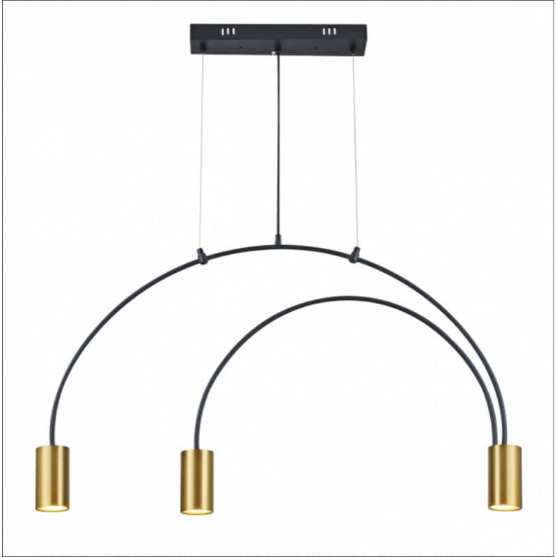 LED visilica GU10 crna/mjed — slika 2 od 2