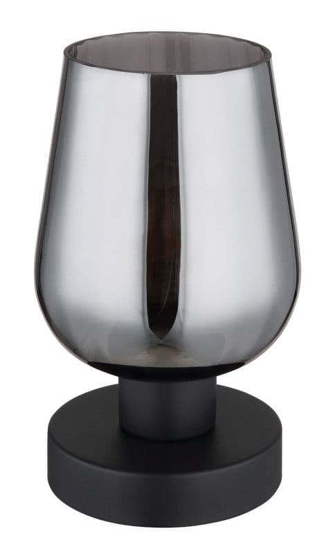 Stolna lampa 1xE27- crna/staklo — slika 3 od 4