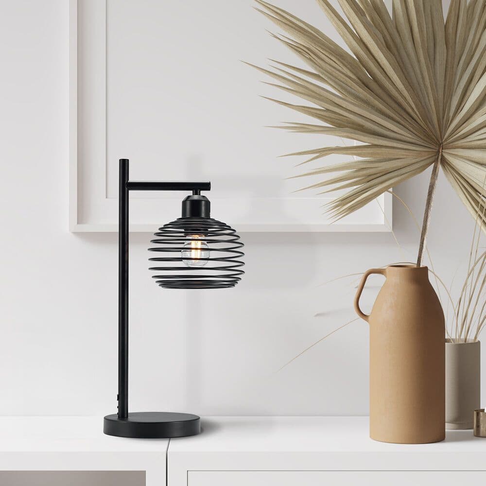 Dekorativna stolna lampa 1xE27- crna — slika 1 od 3