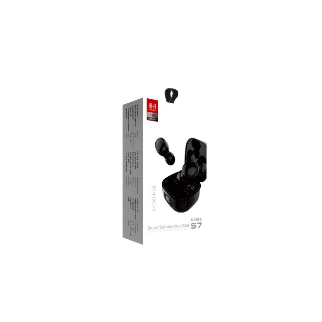 BLUETOOTH SLUSALICE AN-S7 TWS HI-FI CRNE — slika 2 od 2