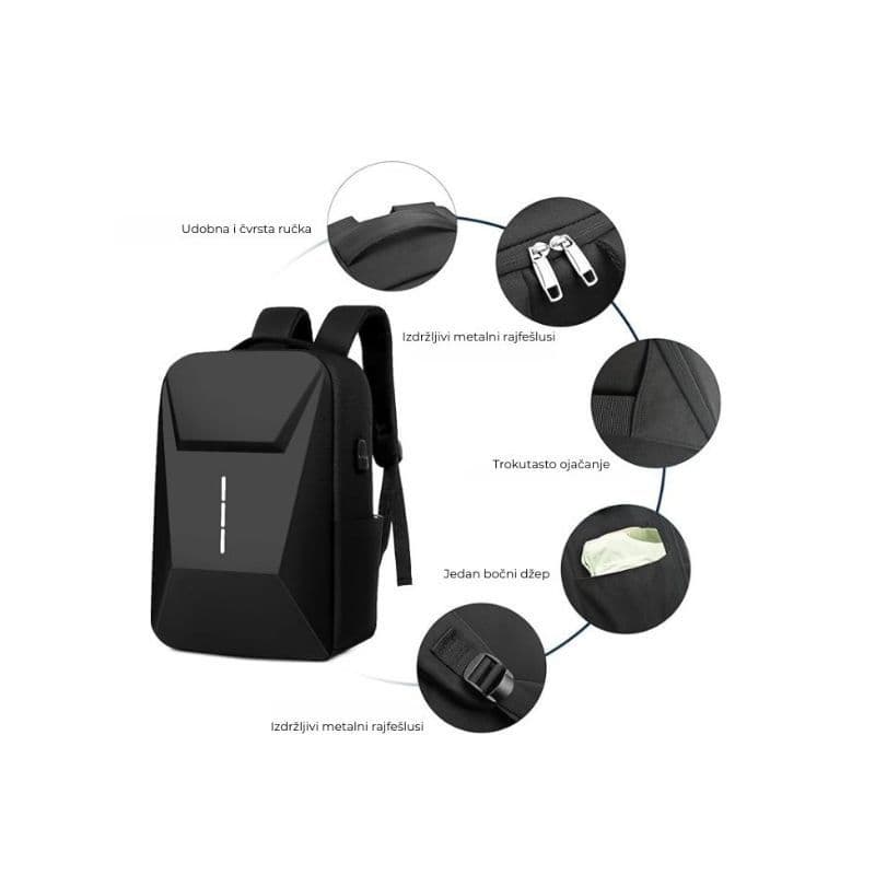 Laptop ruksak SHBO-R F-202 crni — slika 4 od 4