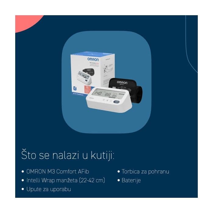 Tlakomjer OMRON M3 afib + adapter GRATIS — slika 4 od 4