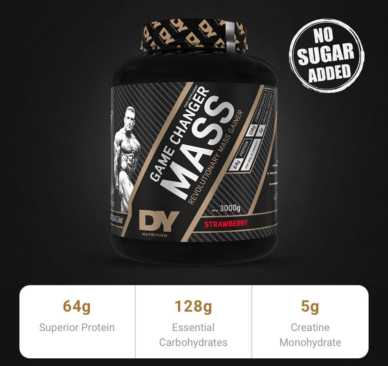 Dorian Yates Game Changer Mass Gainer 3000g WhitechocolateRasp — slika 2 od 3