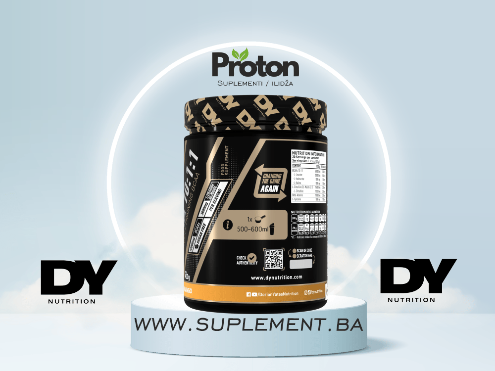 Dorian Yates HIT BCAA 10:1:1 400g Strawberry — slika 2 od 4
