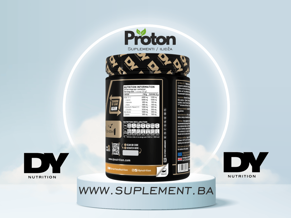 Dorian Yates HIT BCAA 10:1:1 400g Strawberry — slika 3 od 4