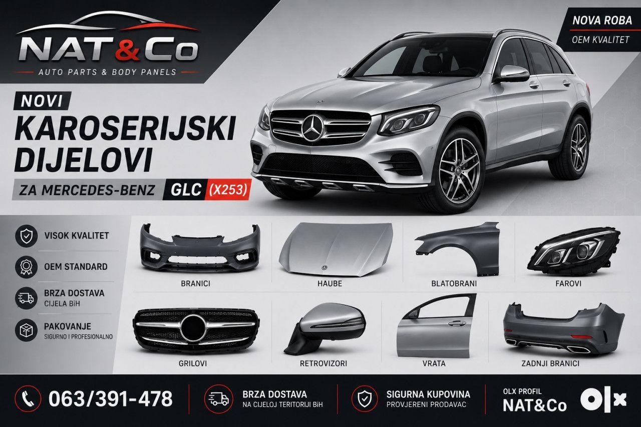 Mercedes GLC (X253) -Karoserijski dijelovi (Branik, Hauba, Far) — slika 1 od 1