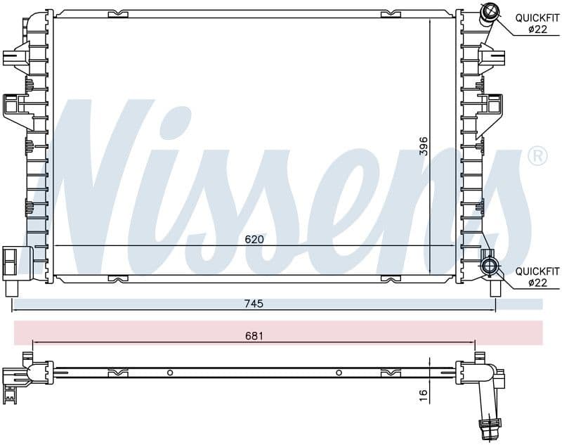 VW GOLF VII -Hladnjak aftercooler (2012-) — slika 1 od 1