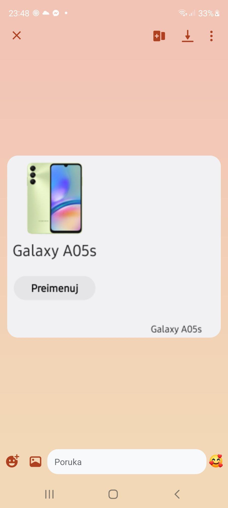 SAMSUNSG A05 — slika 1 od 1