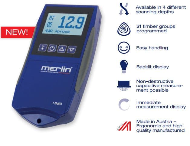 Mjerač vlage za parket HM9 WS5, Merlin — slika 1 od 1