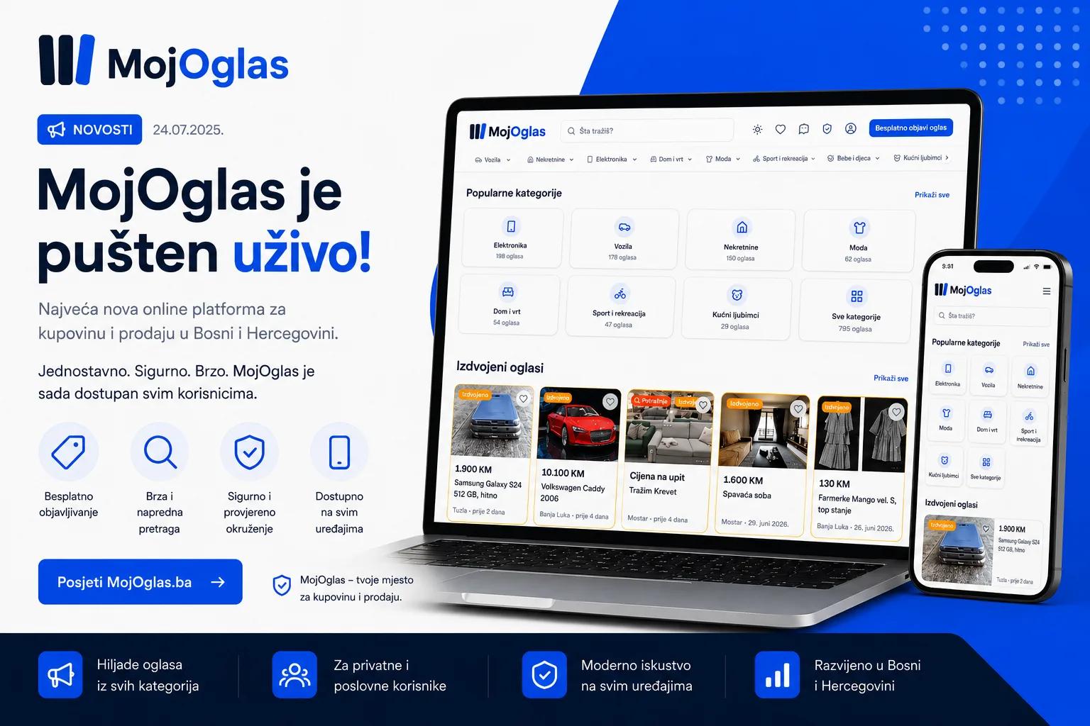MojOglas je zvanično pušten uživo!